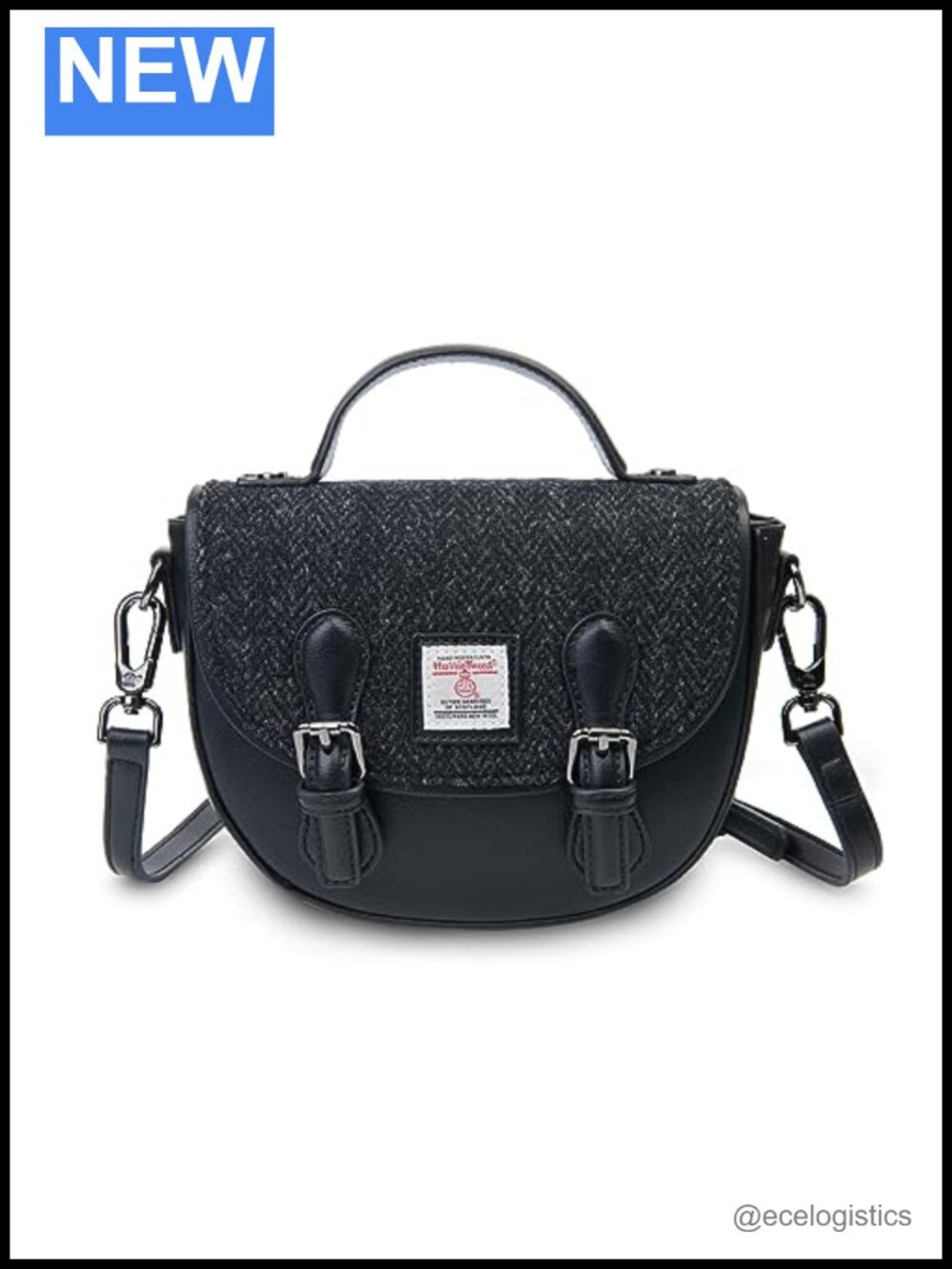 Islander Mini Cobble Satchel - Harris Tweed & Vegan Leather Crossbody